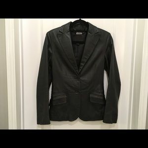 Black Leather Blazer.